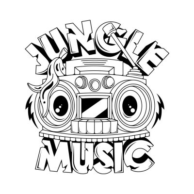 Jungle drum and bass music